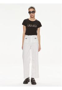 Liu Jo Spodnie materiałowe MA4276 T7144 Biały Relaxed Fit. Kolor: biały. Materiał: syntetyk #3