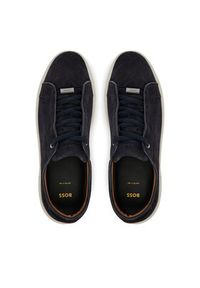 BOSS Sneakersy GaryTenn 50534292 Granatowy. Kolor: niebieski. Materiał: skóra, zamsz