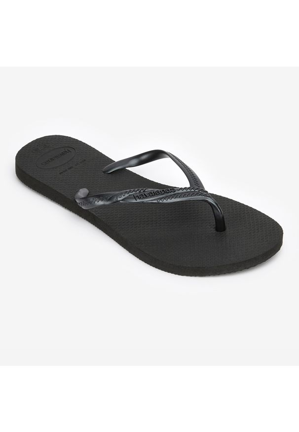Japonki damskie Havaianas Fantasia. Okazja: na plażę. Kolor: czarny. Materiał: kauczuk, syntetyk
