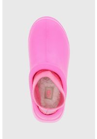 Ugg - UGG kalosze Tasman X damskie kolor fioletowy. Nosek buta: okrągły. Kolor: fioletowy. Materiał: wełna, materiał, guma, włókno. Wzór: gładki. Obcas: na platformie #2