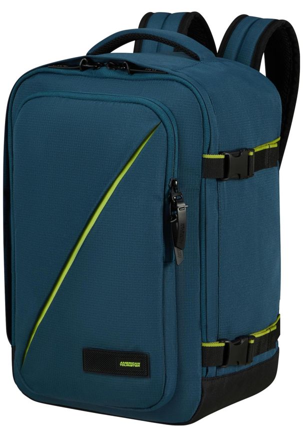 AMERICAN TOURISTER - American Tourister Take2Cabin S do Ryanair niebieski. Kolor: niebieski. Materiał: materiał. Styl: klasyczny