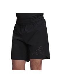 Adidas - Spodenki adidas Run Icons Running Shorts HC0416 - czarne. Kolor: czarny. Materiał: materiał, poliester, elastan. Sport: bieganie