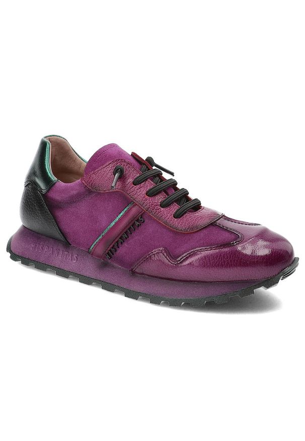 Fioletowe Sneakersy Hispanitas Stylowe Obuwie Damskie. Kolor: fioletowy