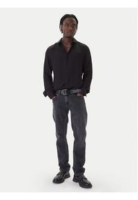 Hugo - HUGO Koszula Kenno 50550513 Czarny Slim Fit. Kolor: czarny. Materiał: wiskoza #5