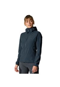 Kurtka softshellowa damska Rab Borealis Hoody z kapturem. Typ kołnierza: kaptur. Kolor: czarny