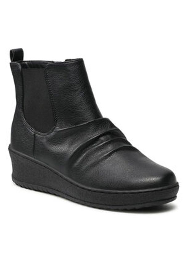 Clara Barson Botki WYL1877-4 Czarny. Kolor: czarny. Materiał: skóra