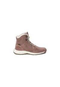 Damskie buty zimowe Jack Wolfskin Queenstown City Texapore. Kolor: różowy. Materiał: skóra. Sezon: zima #1
