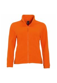 SOL'S - Damska Bluza Polarowa North Fleece Jacket. Kolor: żółty, wielokolorowy, pomarańczowy. Materiał: polar. Sezon: zima #1