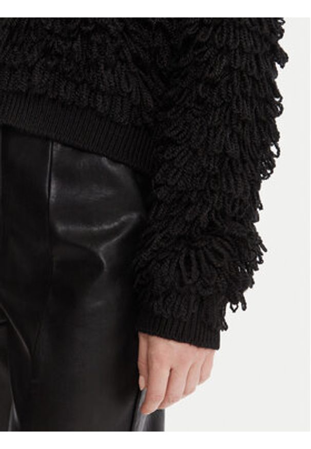 French Connection Kardigan 78ZBU Czarny Regular Fit. Kolor: czarny. Materiał: syntetyk