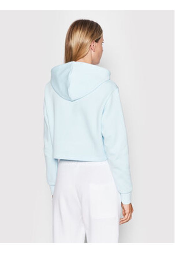 Adidas - adidas Bluza adicolor Essentials HJ7847 Błękitny Regular Fit. Kolor: niebieski. Materiał: bawełna, syntetyk