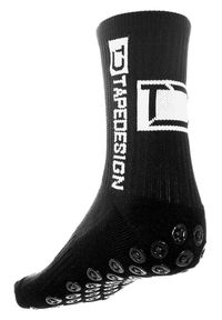 TAPEDESIGN - Klasyczne skarpety o średniej długości Tape Design. Kolor: czarny. Sport: piłka nożna