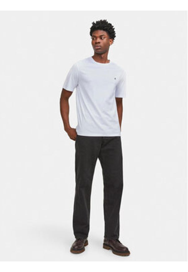 Jack & Jones T-Shirt Paulos 12245087 Biały Standard Fit. Kolor: biały. Materiał: bawełna