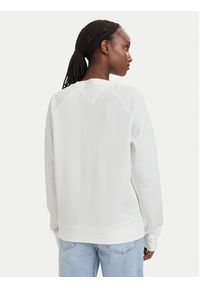 Tommy Jeans Bluza Heritage Logo DW0DW22821 Biały Regular Fit. Kolor: biały. Materiał: bawełna #3