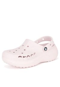 Crocs Klapki BAYA PLATFORM CLOG 208186-6PI Różowy. Kolor: różowy. Materiał: materiał, syntetyk. Obcas: na platformie #4