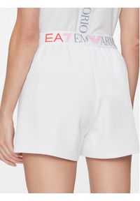 EA7 Emporio Armani Szorty sportowe 3DTS63 TJKWZ 1100 Biały Regular Fit. Kolor: biały. Materiał: syntetyk #4