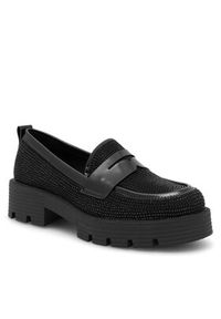 Jenny - JENNY Loafersy Bling WS6119-15 Czarny. Kolor: czarny. Materiał: materiał #6