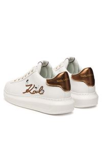 Karl Lagerfeld - KARL LAGERFELD Sneakersy KL62510C Biały. Kolor: biały. Materiał: skóra #4