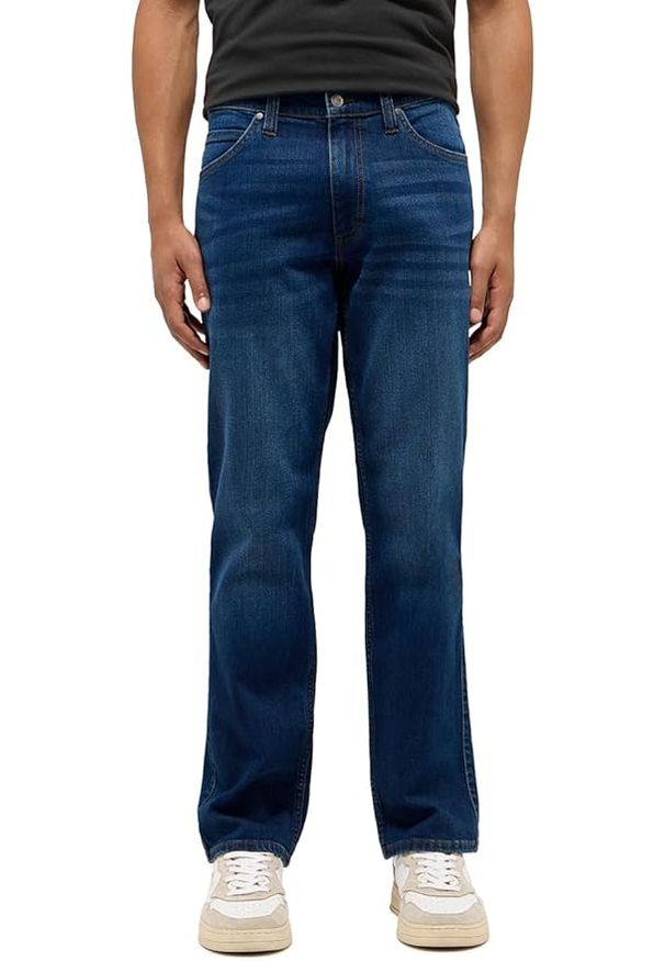 Męskie Spodnie Jeansowe Mustang Style Tramper Straight Denim Blue 1015877 5000 701