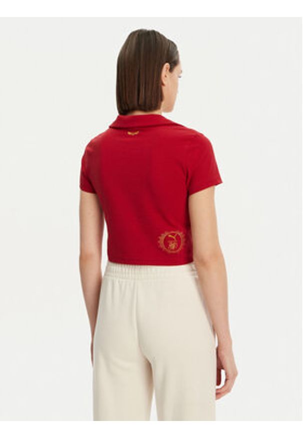Puma Polo Harry Potter 630097 Czerwony Regular Fit. Typ kołnierza: polo. Kolor: czerwony. Materiał: bawełna