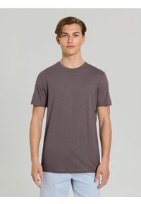 Sinsay - Bawełniana koszulka z krótkim rękawem - green spruce. Materiał: bawełna. Długość rękawa: krótki rękaw. Długość: krótkie #1