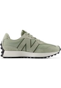 Buty unisex New Balance U327SWC – zielone. Okazja: na co dzień. Kolor: zielony. Materiał: materiał, skóra, guma. Szerokość cholewki: normalna