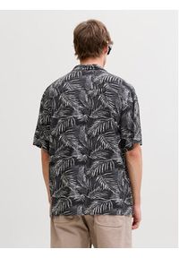 Jack & Jones Koszula Jeff 12288854 Czarny Relaxed Fit. Kolor: czarny. Materiał: wiskoza #7