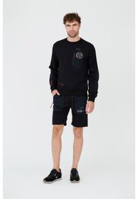 Aeronautica Militare - AERONAUTICA MILITARE Czarna męska bluza, Rozmiar 3XL. Kolor: czarny