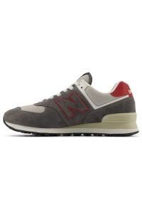 New Balance U574QGY Sneakersy męskie. Okazja: na co dzień. Kolor: szary. Materiał: materiał, syntetyk, guma, zamsz. Szerokość cholewki: normalna. Model: New Balance 574 #3