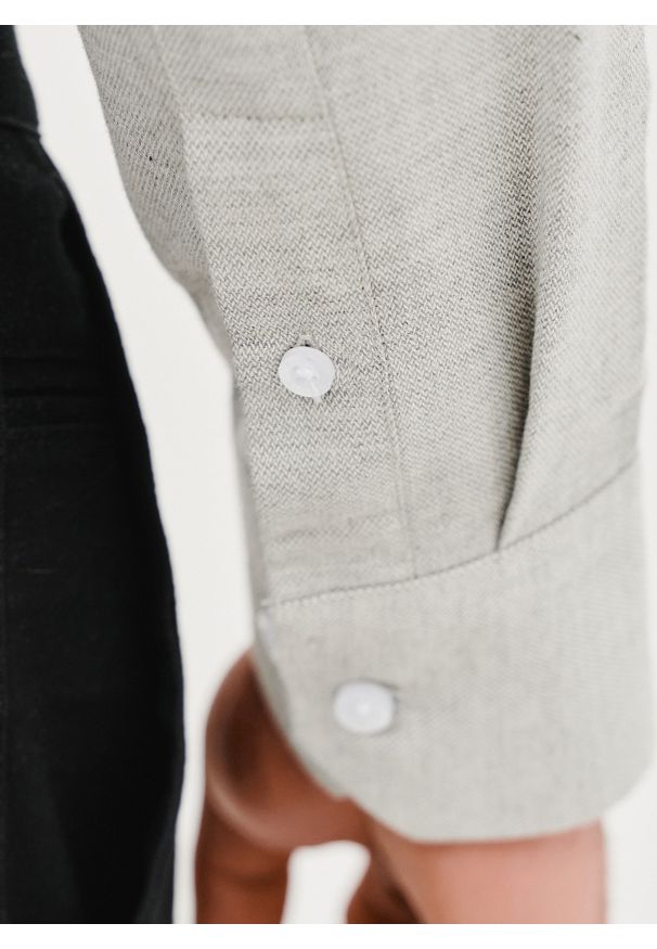 Pako Lorente - PAKO LORENTE – Zielono-szara bawełniana koszula męska. Kolor: szary, wielokolorowy, zielony. Materiał: bawełna. Długość rękawa: długi rękaw. Długość: długie. Wzór: gładki