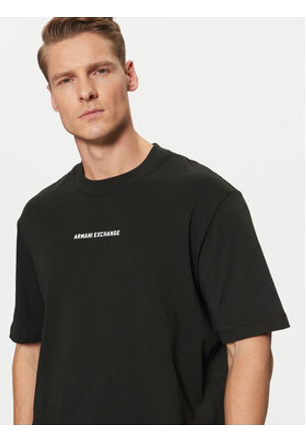 Armani Exchange T-Shirt XM000588 AF12308 UB001 Czarny Regular Fit. Kolor: czarny. Materiał: bawełna