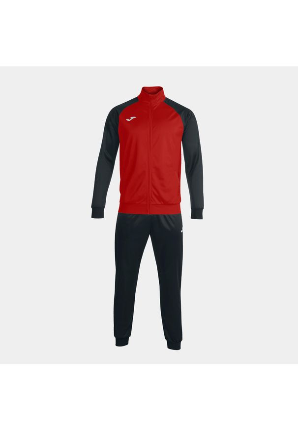 Dres do piłki nożnej męski Joma Academy IV. Kolor: wielokolorowy, czarny, czerwony. Materiał: dresówka. Sport: piłka nożna