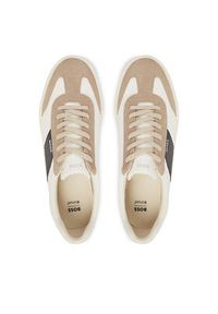 BOSS Sneakersy Aiden 50563847 Beżowy. Kolor: beżowy. Materiał: materiał #5