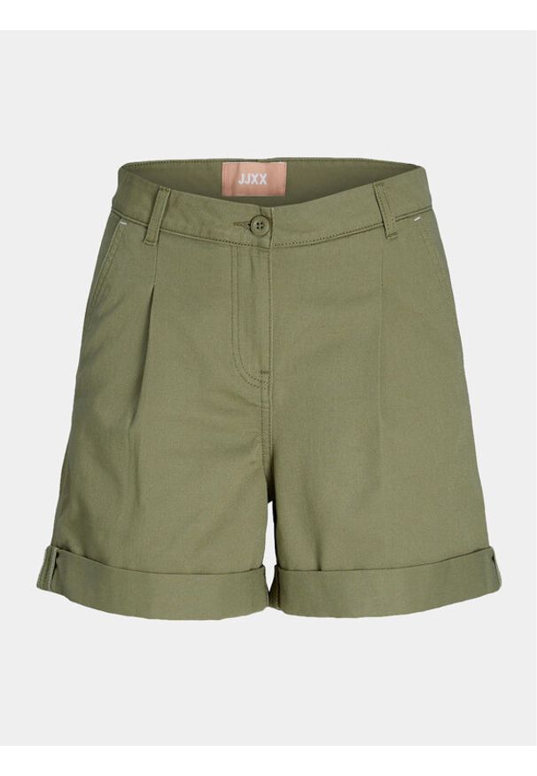 JJXX Szorty materiałowe Maddy 12253014 Zielony Loose Fit. Kolor: zielony. Materiał: bawełna