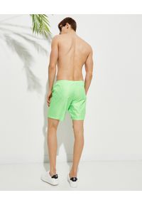 PALM ANGELS - Neonowe szorty kąpielowe. Kolor: zielony. Materiał: materiał. Wzór: aplikacja #6