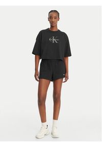 Calvin Klein Jeans T-Shirt LV047F828G Czarny Boxy Fit. Kolor: czarny. Materiał: bawełna #2