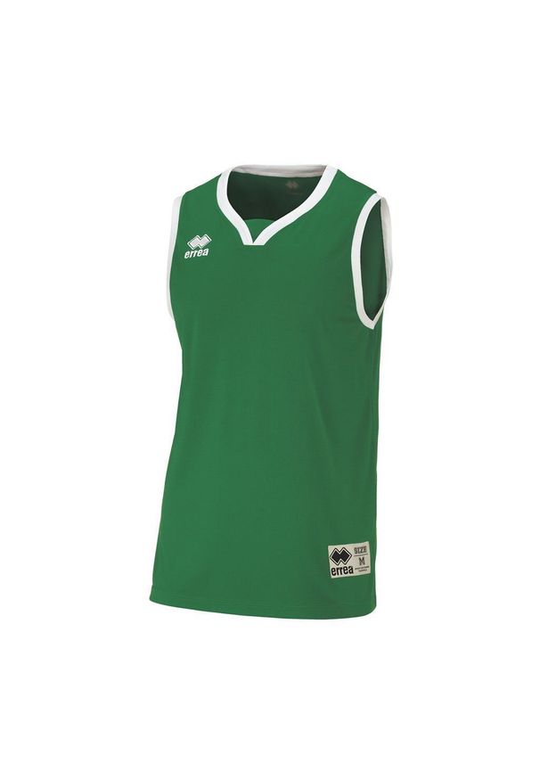 ERREA - Errea California Jr Tank Top Dzieci. Kolor: zielony, biały, wielokolorowy. Sport: koszykówka