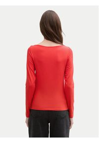 Tom Tailor Denim Bluzka 1045412 Czerwony Slim Fit. Kolor: czerwony. Materiał: bawełna #3