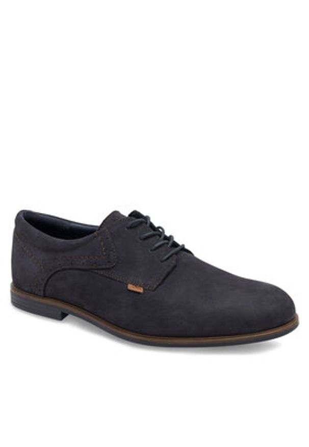 Lasocki Półbuty BRAZIL-35 MB Granatowy. Kolor: niebieski. Materiał: skóra, nubuk