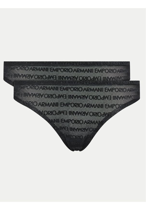 Emporio Armani Underwear Komplet stringów 163333 3F204 00020 Czarny. Kolor: czarny. Materiał: syntetyk