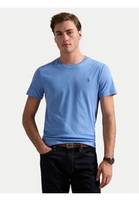 Polo Ralph Lauren T-Shirt 710740727086 Niebieski Slim Fit. Typ kołnierza: polo. Kolor: niebieski. Materiał: bawełna #1