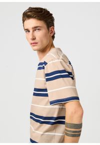 Wrangler - MESKA KOSZULKA WRANGLER STRIPE TEE TIMBERWOLF 112362785 #2