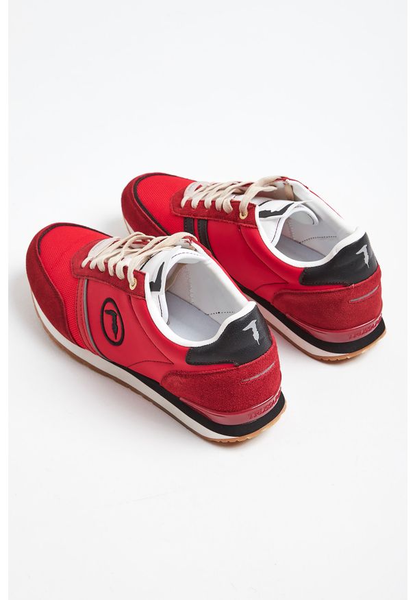 Trussardi Jeans - SNEAKERSY TRUSSARDI. Nosek buta: okrągły. Zapięcie: sznurówki. Materiał: materiał