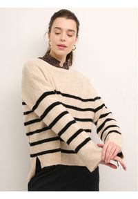 Cream Sweter Berna 10610882 Beżowy Regular Fit. Kolor: beżowy. Materiał: syntetyk #1