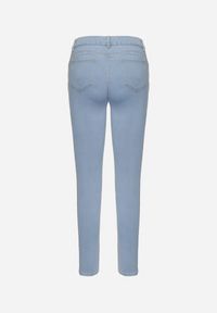 Born2be - Niebieskie Skinny Jeansy z Wysokim Stanem i Dziurami Lainera. Okazja: na co dzień. Stan: podwyższony. Kolor: niebieski. Styl: casual, elegancki #5
