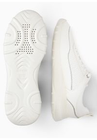 Geox - Sneakersy damskie białe GEOX D ALLENIEE. Okazja: do pracy, na spacer, na co dzień. Kolor: biały. Sport: turystyka piesza #3
