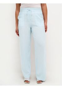 Kaffe Spodnie materiałowe Milia 10508314 Niebieski Loose Fit. Kolor: niebieski. Materiał: len