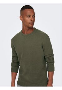 Only & Sons Sweter Ese 22023172 Zielony Regular Fit. Kolor: zielony. Materiał: syntetyk #3