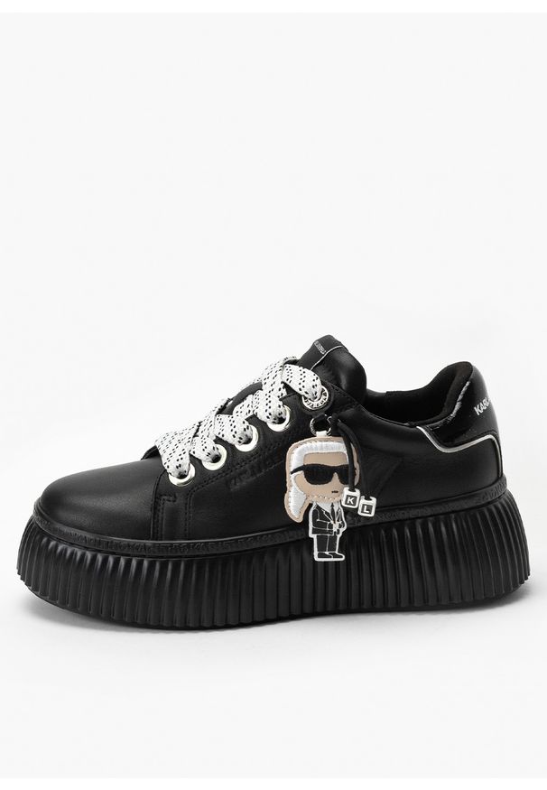Karl Lagerfeld - Sneakersy Damskie KARL LAGERFELD KREEPER LO Karl NFT Pendant Lace. Okazja: do pracy, na co dzień, na spacer. Kolor: czarny. Sport: turystyka piesza