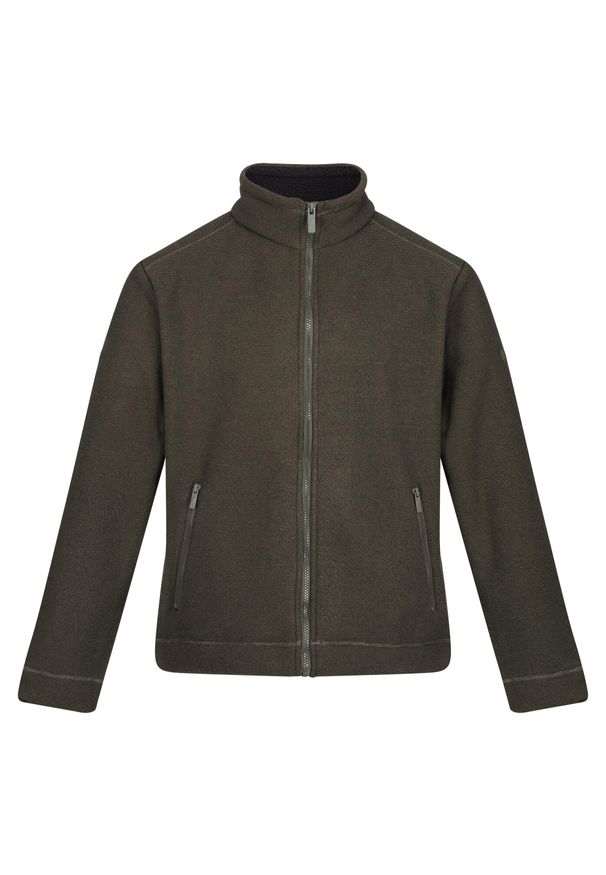 Regatta - Polar Z Suwakiem Męski Garrian II. Kolor: zielony. Materiał: polar. Sezon: zima. Sport: turystyka piesza