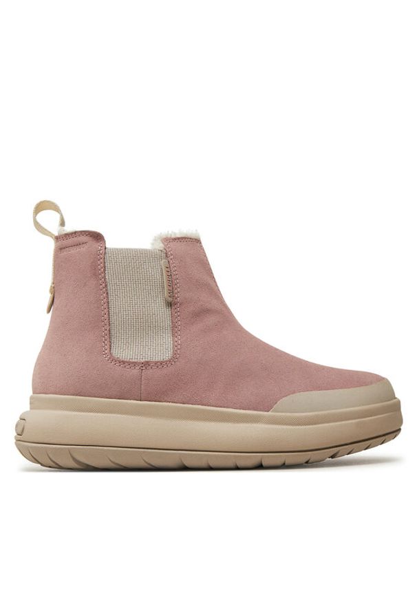 Merrell Botki Marquette Thermo Pull On Wp J007486 Różowy. Kolor: różowy. Materiał: zamsz, skóra